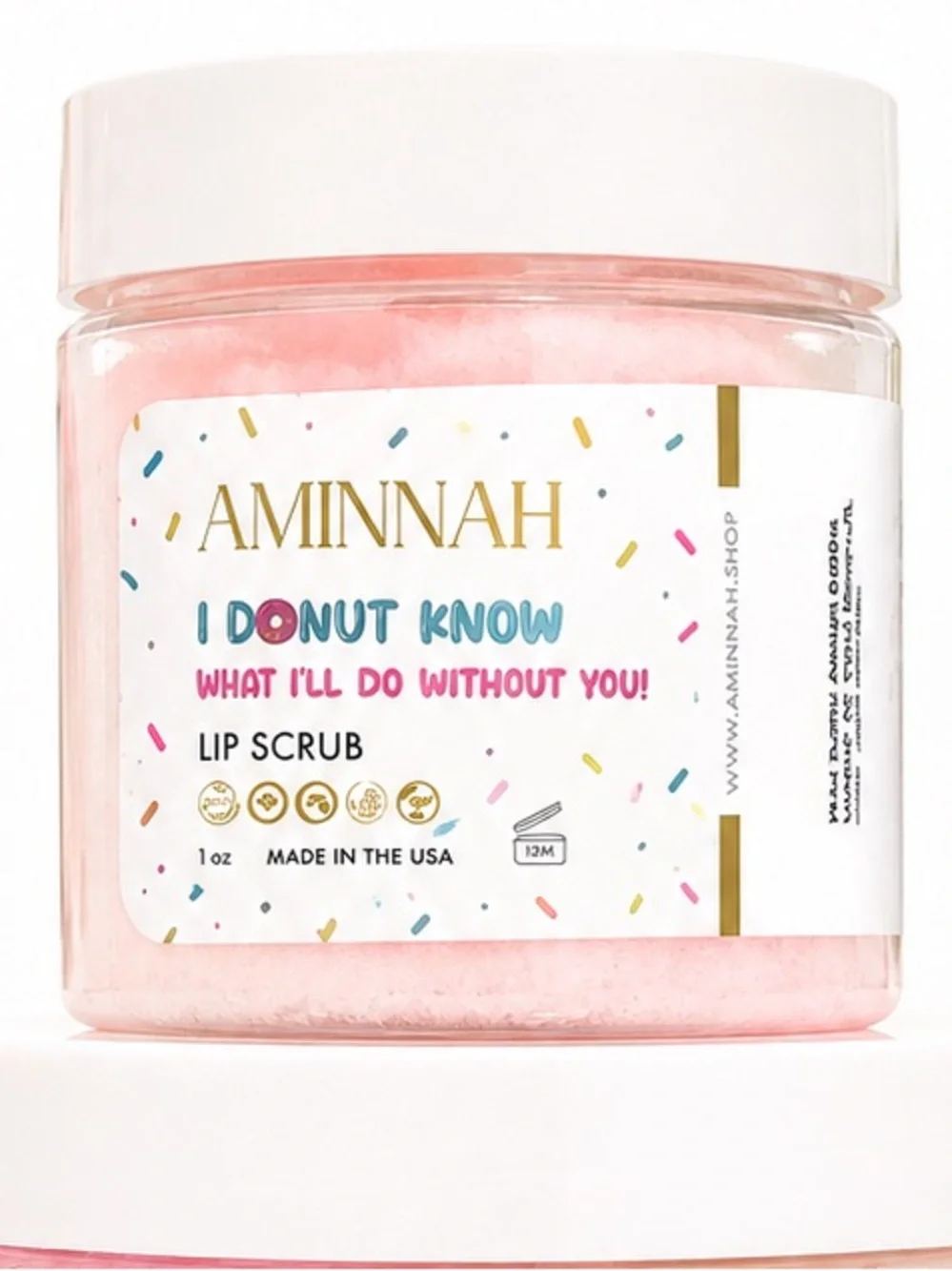 *Buy Now* Aminnah Sugar Polish & Lip Scrub Duo - I Donut Know